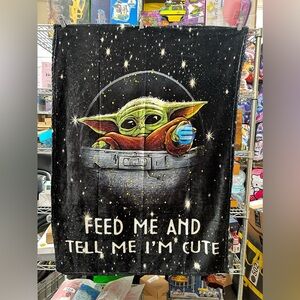 Star Wars Baby Yoda Blanket 50x40 inch (comes brand new sealed)